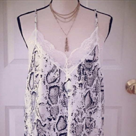 Python & Lace Silky Camisole XL - Picture 2 of 8